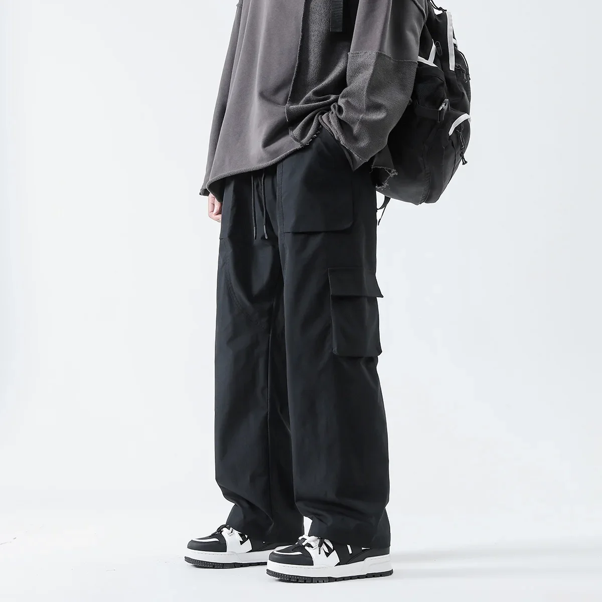 Streetwear Brand - Брюки-карго мужские/женские с множеством карманов, уличная