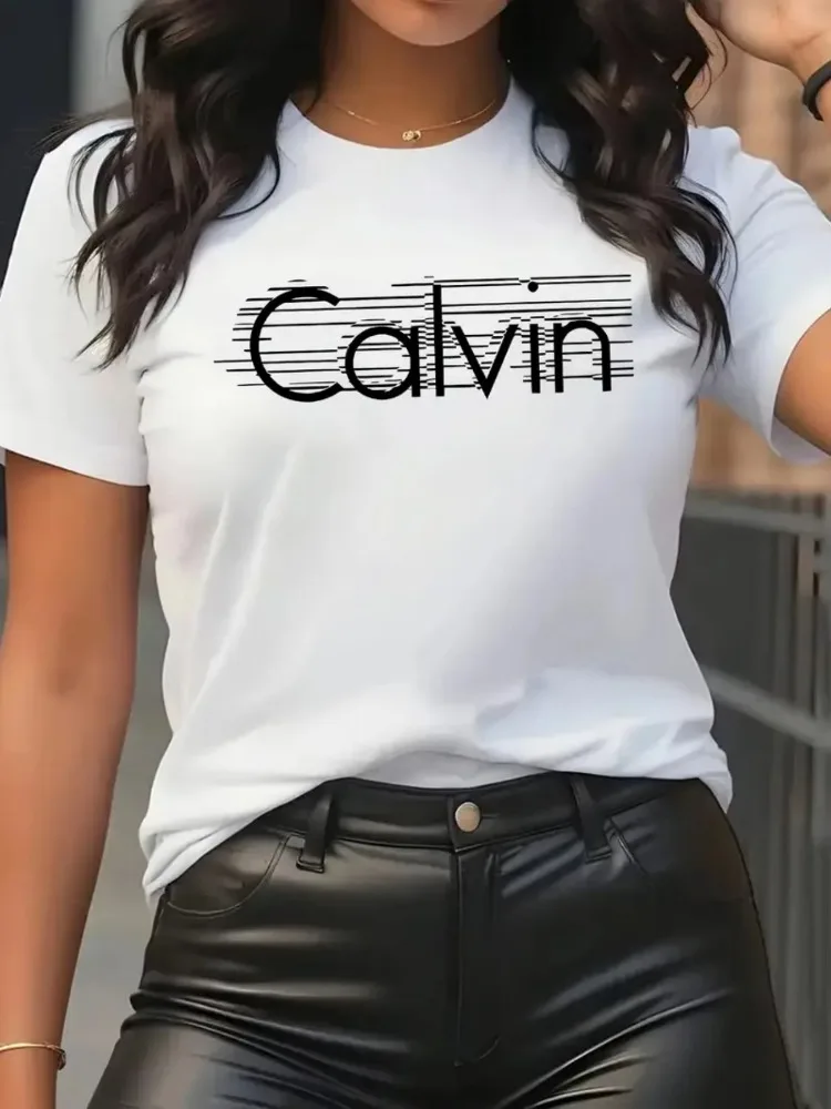 Calvin женская футболка для от – обзор и цена Streetwear Brand Y2K